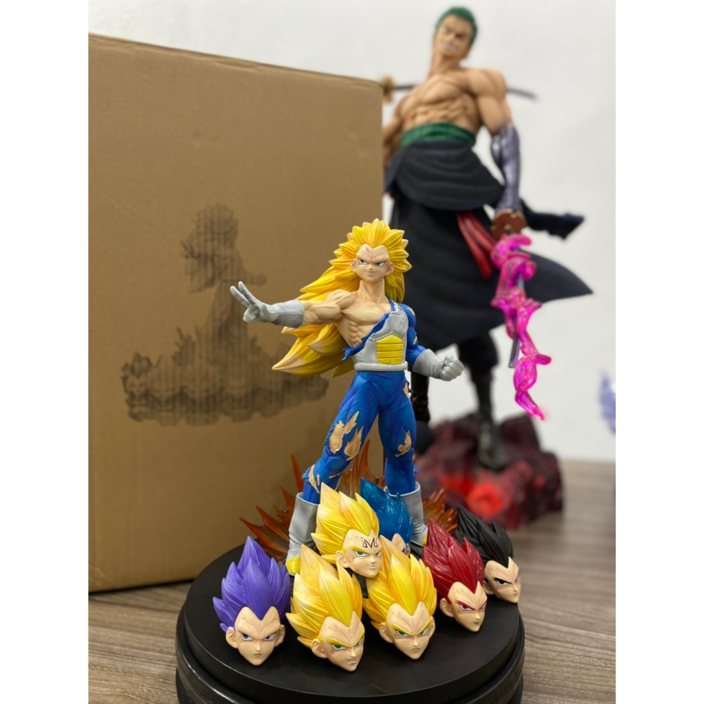 Mô Hình Dragon Ball Vegeta Cao 31Cm Có Base 8 Đầu Thay Thế - Odaycomohinh.0