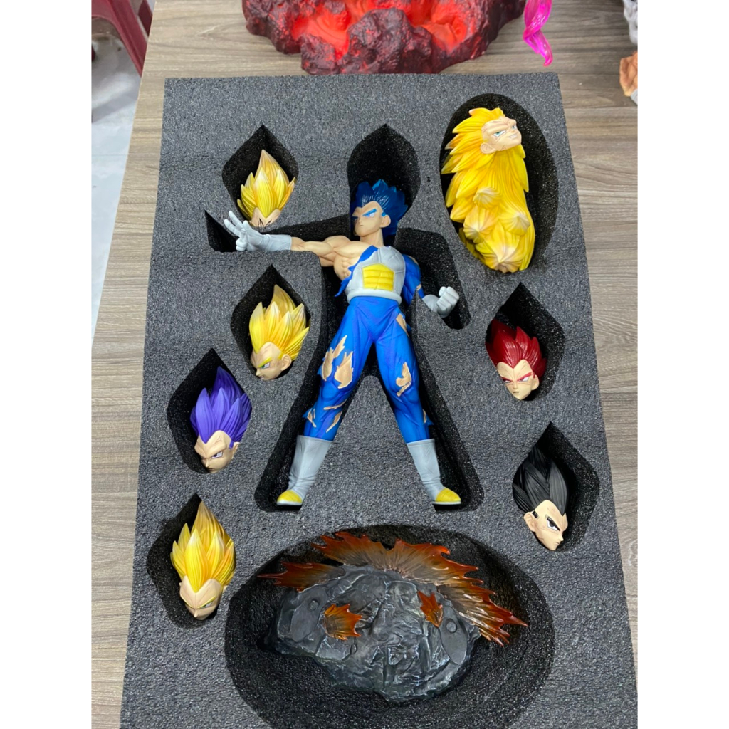Mô Hình Dragon Ball Vegeta Cao 31Cm Có Base 8 Đầu Thay Thế - Odaycomohinh.0