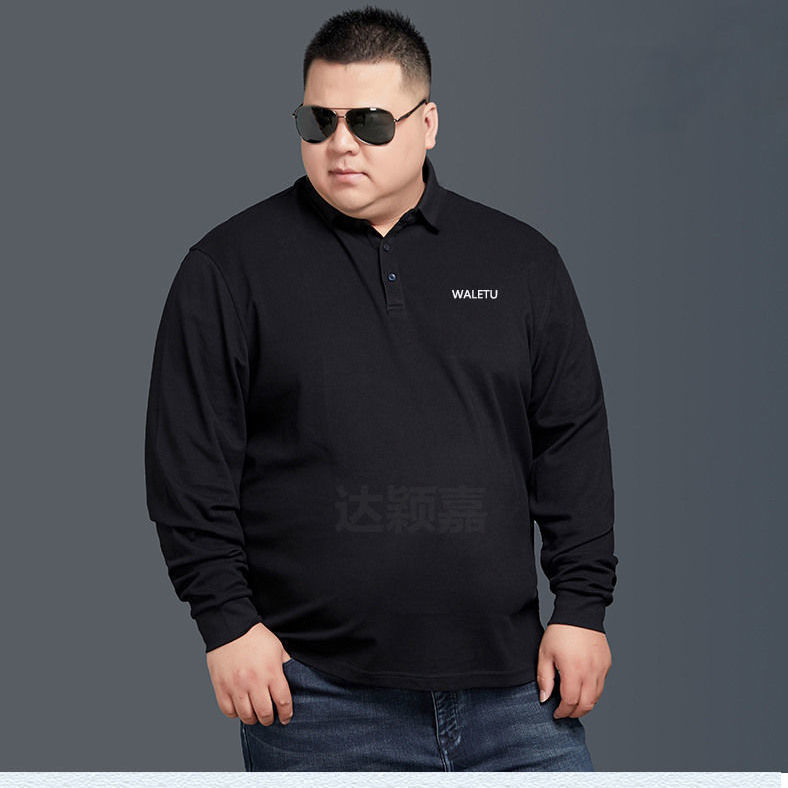 Áo Polo Nam Big Size Revered Áo Thu Đông 53kg-135kg Chất Liệu Cotton Co Giãn, Thoải Mái, Giữ Nhiệt