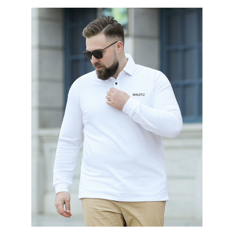 Áo Polo Nam Big Size Revered Áo Thu Đông 53kg-135kg Chất Liệu Cotton Co Giãn, Thoải Mái, Giữ Nhiệt
