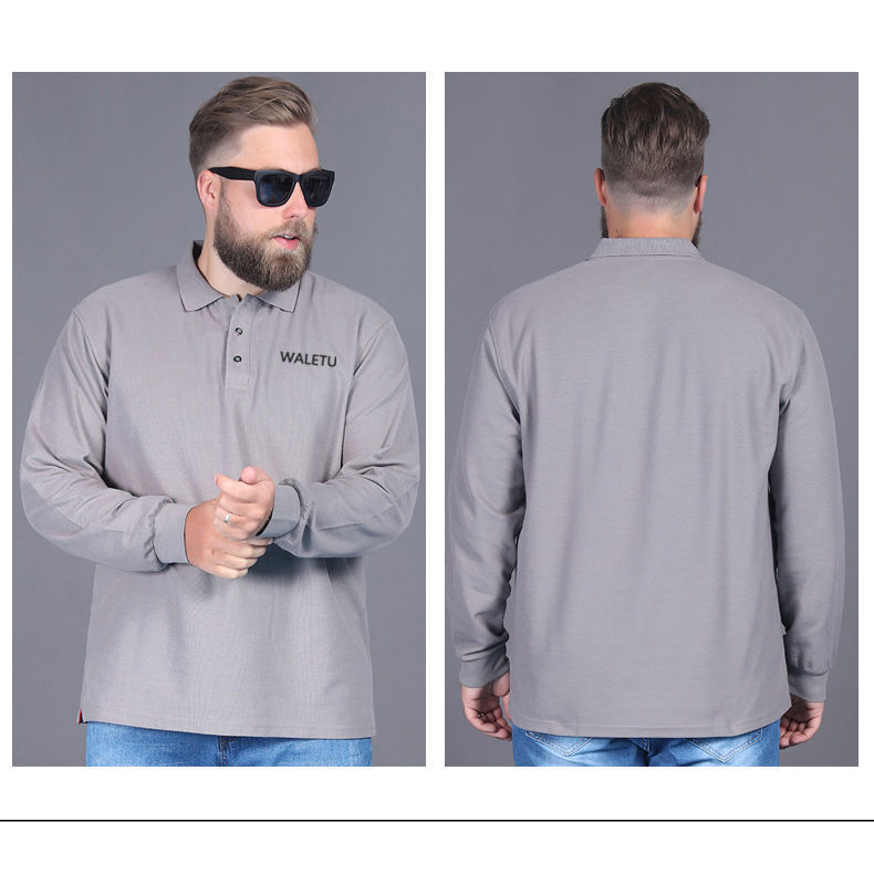 Áo Polo Nam Big Size Revered Áo Thu Đông 53kg-135kg Chất Liệu Cotton Co Giãn, Thoải Mái, Giữ Nhiệt