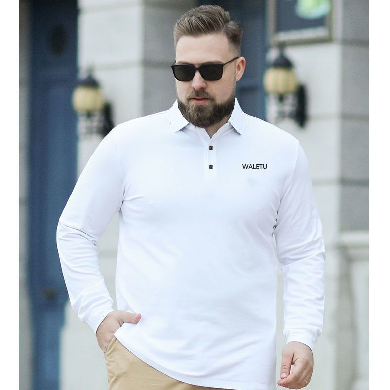 Áo Polo Nam Big Size Revered Áo Thu Đông 53kg-135kg Chất Liệu Cotton Co Giãn, Thoải Mái, Giữ Nhiệt