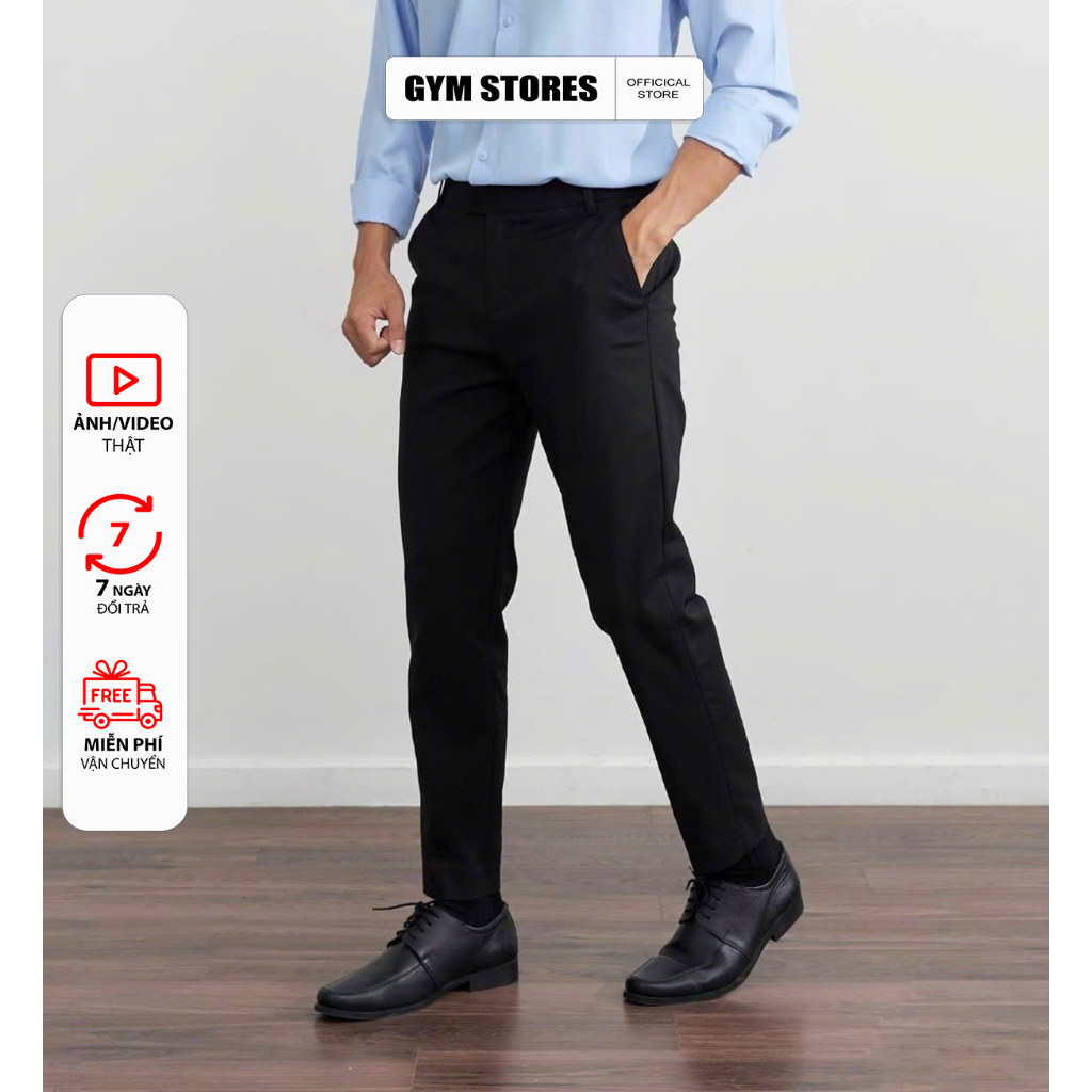 QUẦN TÂY NAM CO GIÃN 4 CHIỀU CAO CẤP CHẤT MỀM KHÔNG NHĂN ỐNG CÔN TDM1 SIZE 28-36