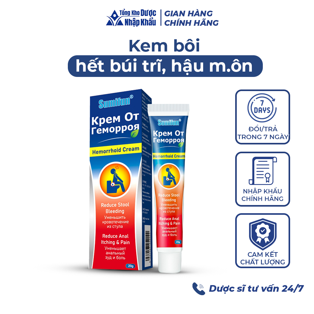 Kem bôi hết sạch TRĨ, HẬU M.ÔN KÉO BÚI TRĨ