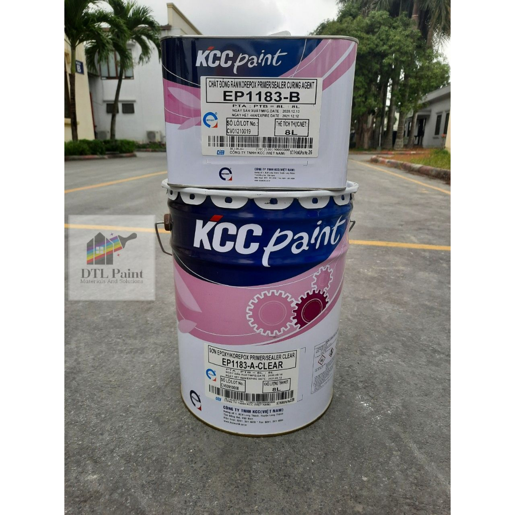KCC EP1183 Bộ 16L - Sơn lót Epoxy tăng cường độ bám dính giữa sàn bê tông và lớp sơn phủ epoxy