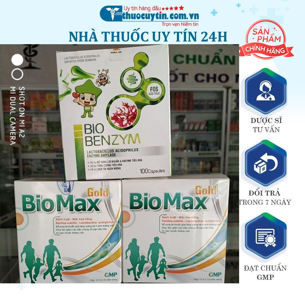 Men tiêu hoá Bio Max - Benzym kết hợp tảo đỏ không gây nóng trong ổn định đường ruột