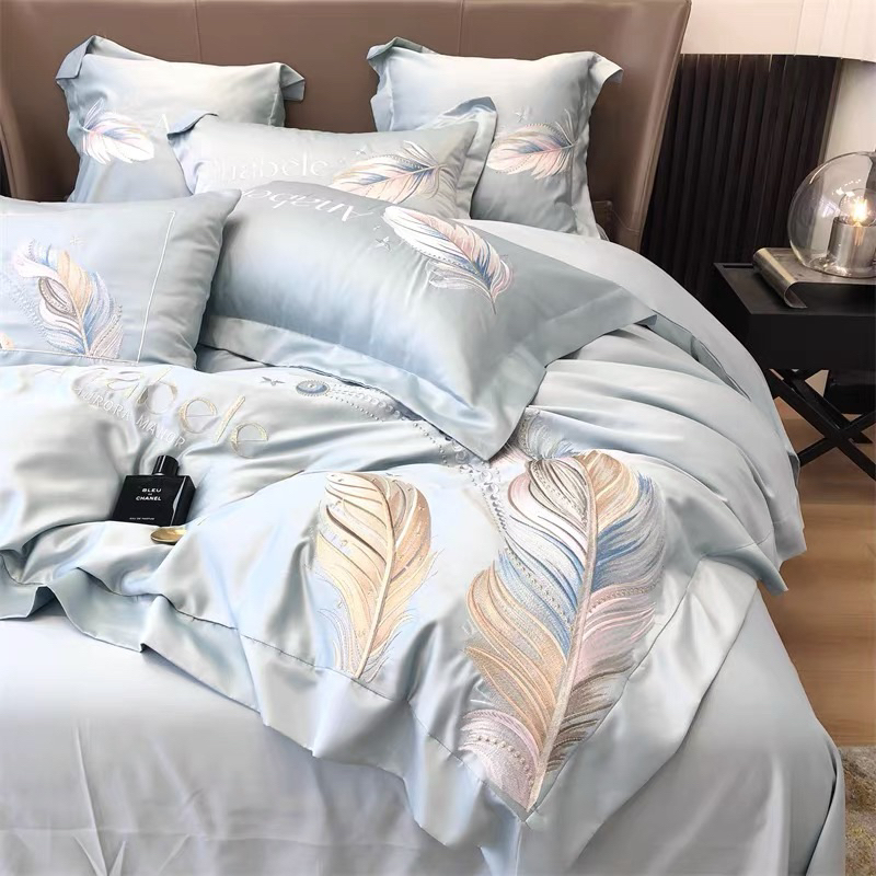Bộ Chăn Ga Gối Lụa Silk Bộ 4 Món Mềm Mại Không Nhăn, Không Xù