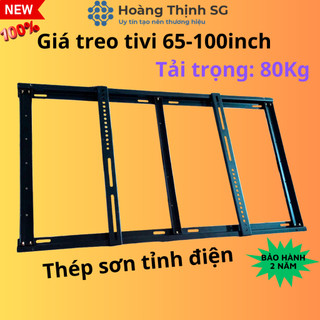 Giá treo tivi cố định Tivi cố định 65-100 inch thép sơn tỉnh điện, Khung treo tivi E95 tải trọng 80kg