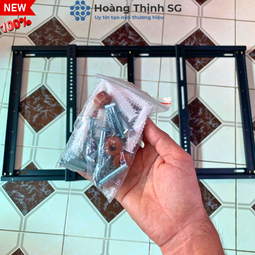 Giá treo tivi cố định Tivi cố định 65-100 inch thép sơn tỉnh điện, Khung treo tivi E95 tải trọng 80kg
