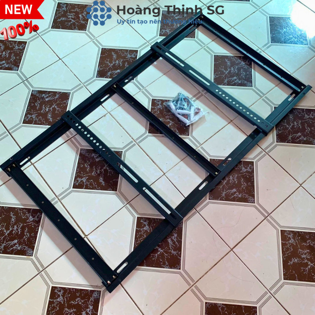 Giá treo tivi cố định Tivi cố định 65-100 inch thép sơn tỉnh điện, Khung treo tivi E95 tải trọng 80kg