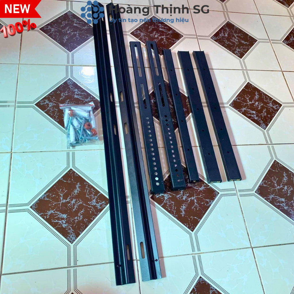 Giá treo tivi cố định Tivi cố định 65-100 inch thép sơn tỉnh điện, Khung treo tivi E95 tải trọng 80kg