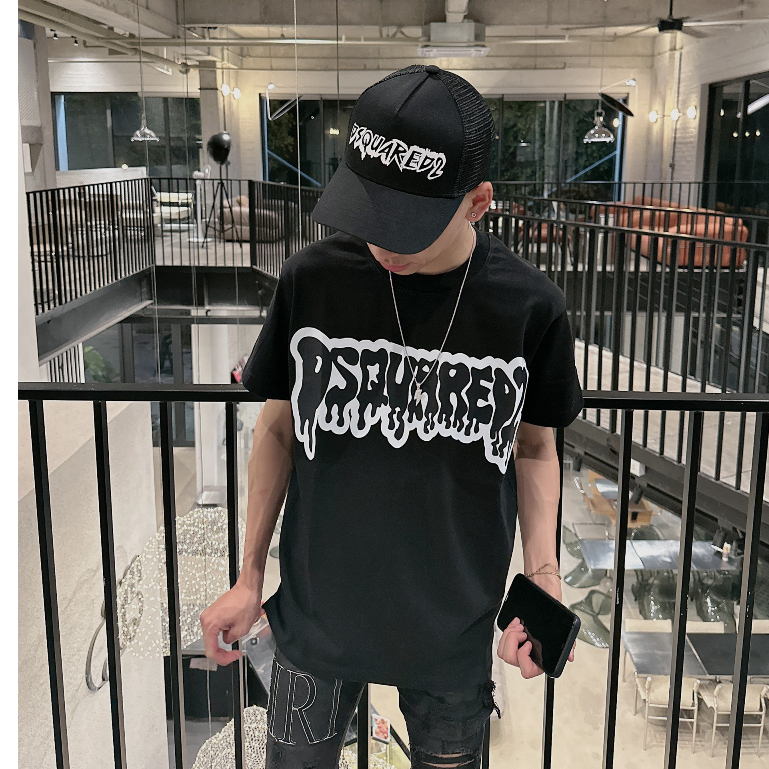 Áo Thun Nam DSQ 086 Hình In Cao Cấp Vải Cotton Co Dãn 4 Chiều Phù Hợp Cho Nam