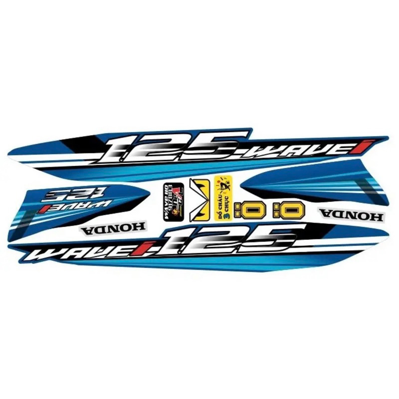 Tem Rời Wave Mẫu 125 Cho Xe 110cc - Tem 3 Lớp Cao Cấp