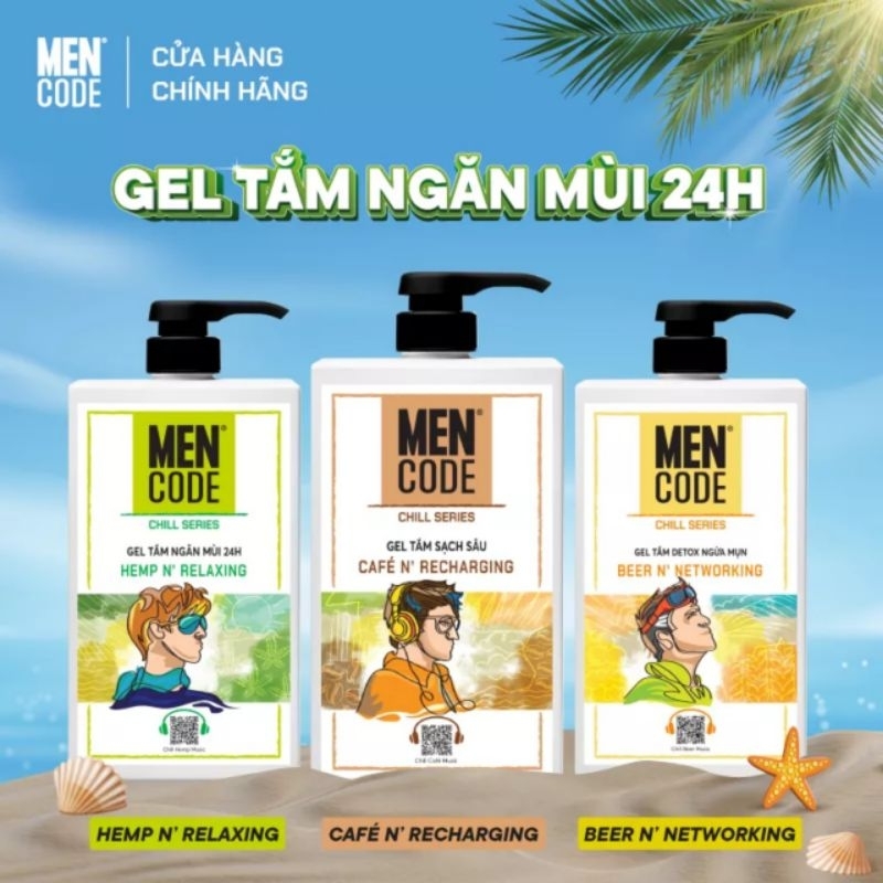 Gel tắm Men code ngăn mùi 24H