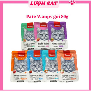 ComBo 10 gói Pate Wanpy mix vị, Pate cho mèo, Pate Wanpy gói 80g, nhiều hương vị thơm ngon, bổ dưỡng - Lượm Cat-