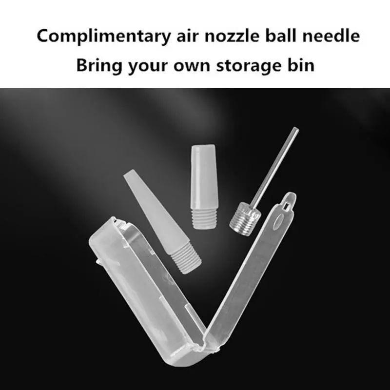 Bơm Xe Đạp Xe Máy Bơm Bóng Đạp Chân Có Đồng Hồ Gấp Gọn Kèm Nhiều Đầu Van Đa Năng