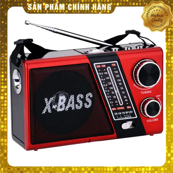 Máy Nghe Nhạc Kiêm Đài Radio Waxiba XB-751BT Tích Hợp Bluetooth Và Đèn Pin Hỗ Trợ Thẻ Nhớ, USB