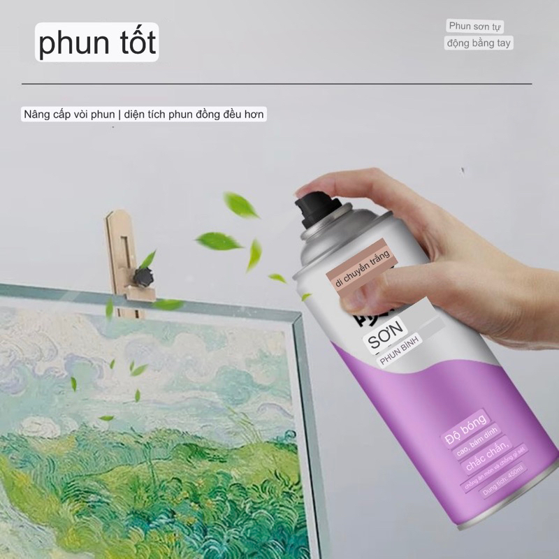 Chai xịt bóng tăng độ bóng cho tranh, tượng thạch cao