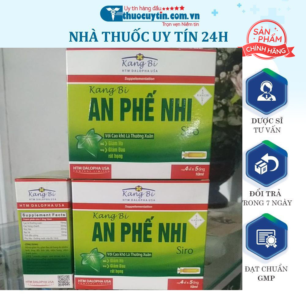 Bổ phế Kangbi An Phế Nhi cao lá thường xuân tiêu đờm trừ ho viêm họng ( Bác sĩ kê)