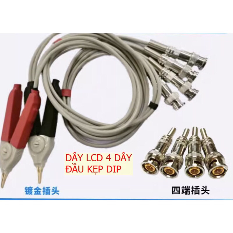 Dây đo máy LCR 4 dây chất lượng cao đầu kẹp DIP