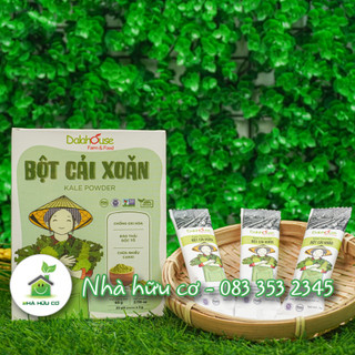 Hộp 20 gói loại 3g bột cải xoăn hữu cơ nguyên chất sấy lạnh Dalahouse