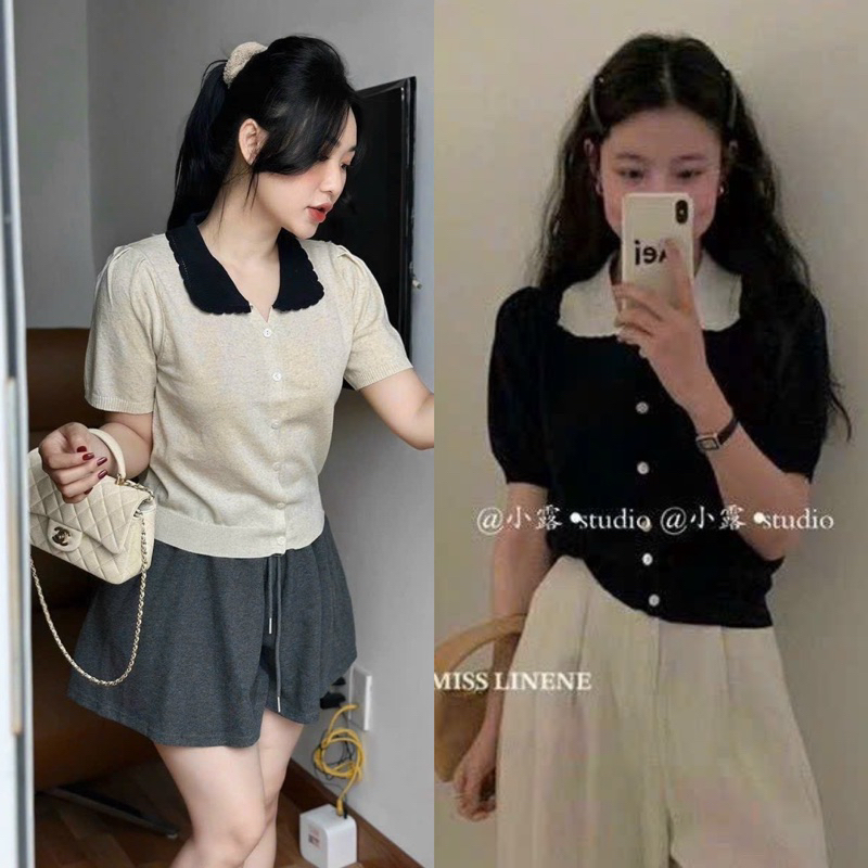 ÁO LEN CỔ BẺ