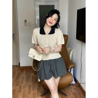 ÁO LEN CỔ BẺ