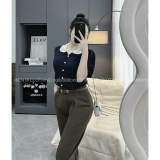 ÁO LEN CỔ BẺ