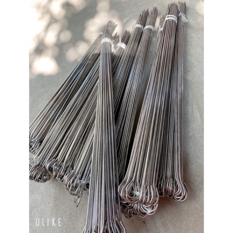 Combo 20 Que xiên inox nướng thịt dài 40cm, 50cm,60cm và 70cm