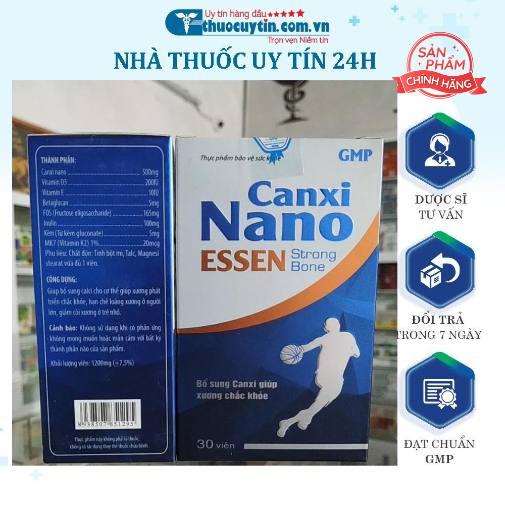 Canxi Nano Essen strongbone chắc khoẻ xương cho người già, phụ nữ mang thai, trẻ nhỏ