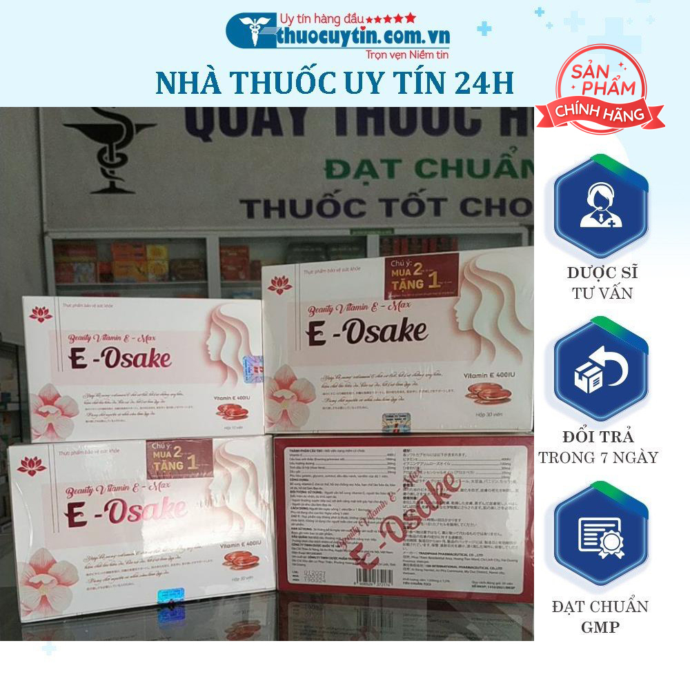 Beauty Vitamin E - Osake Hoa anh thảo - điều hoà nội tiết dưỡng da chông lão hoá