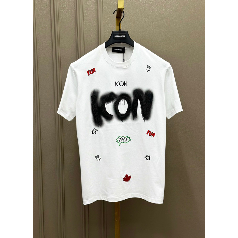 Áo Phông Nam DSQ In Chữ Icon Vẩy Sơn Siêu Nét - Áo Thun DSQ ICON Nam Nữ Chất Cotton Cao Cấp #Hot #2023