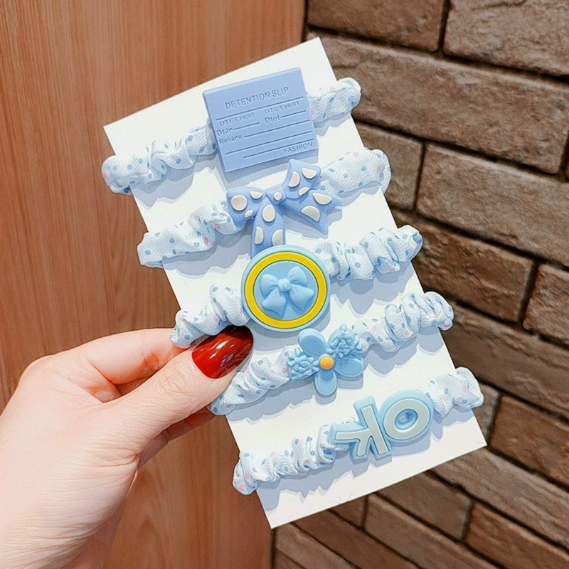 Sét 5 dây buộc tóc dễ thương cho bé