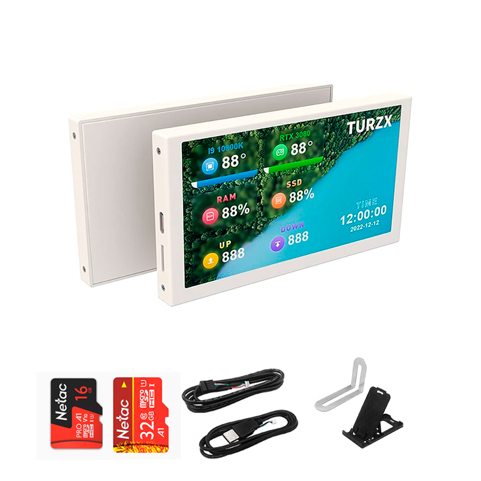 Màn hình 5 inch TURZX Turing Smart Screen hiển thị thông số PC không cần aida64 | BigBuy360 - bigbuy360.vn