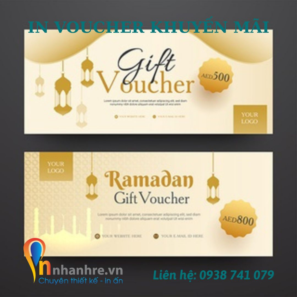 Voucher khuyến mãi in theo yêu cầu , in riêng phiếu thiết kế bắt mắt giá rẻ, chất lượng - INNHANHRE
