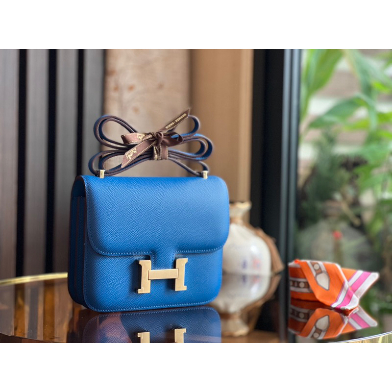 Túi đeo chéo HM Constance hàng nguyên bản size 18cm chất da bò