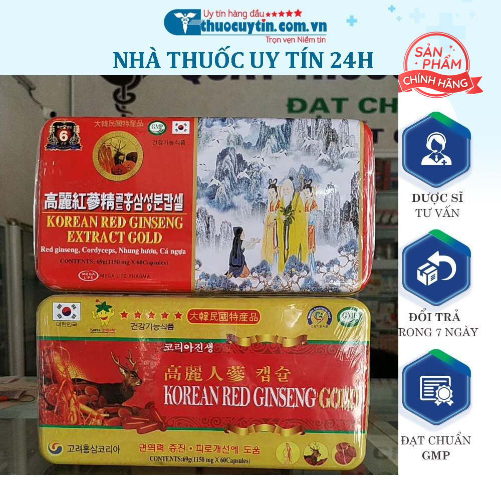 Sâm sắt Korean Red Ginseng Gold bồi bổ sức khỏe tăng sức đề khang (Bác sĩ khuyên dùng)