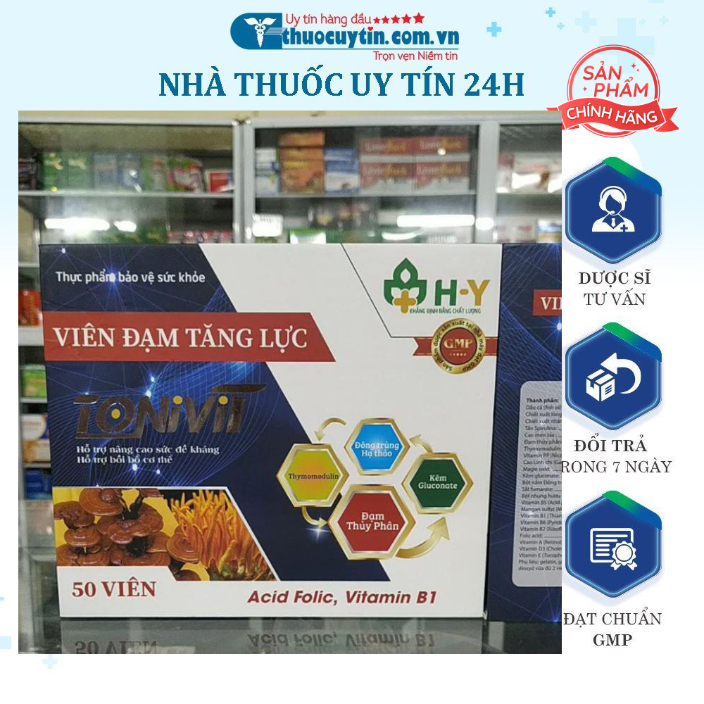 Đạm tăng lực Tonivit thymomodulin đông trùng hạ thảo tổng hợp vitamin tăng đề kháng