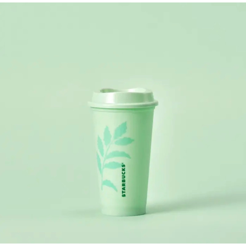 Starbucks Ly Nhựa Reusable Hot 16oz  New Green Light