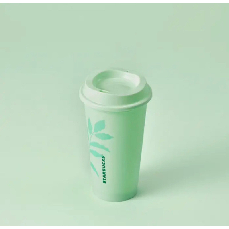 Starbucks Ly Nhựa Reusable Hot 16oz  New Green Light