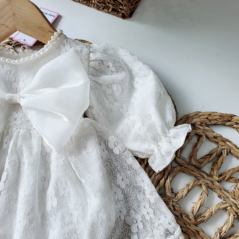 Body váy công chúa, đầm tiểu thư RIOKIDS cao cấp cho bé gái sơ sinh mặc thôi nôi, đầy tháng BD132