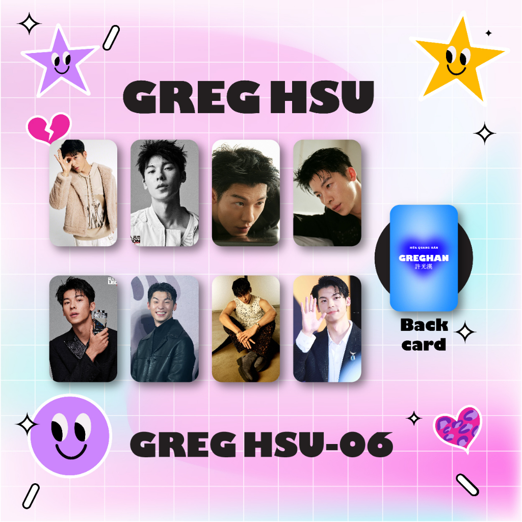 Summer30 -  Set 8 card bo góc HỨA QUANG HÁN GREGHAN KUANGHANHSU