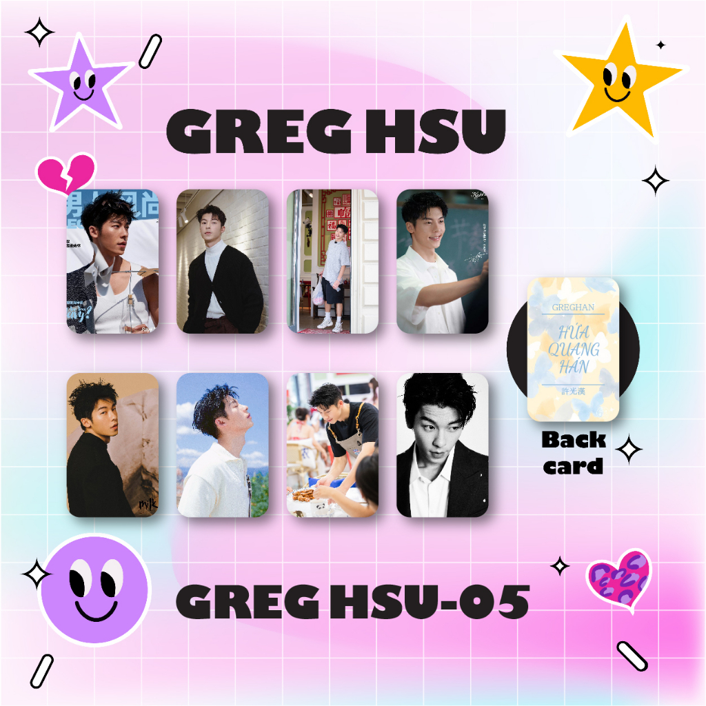 Summer30 -  Set 8 card bo góc HỨA QUANG HÁN GREGHAN KUANGHANHSU