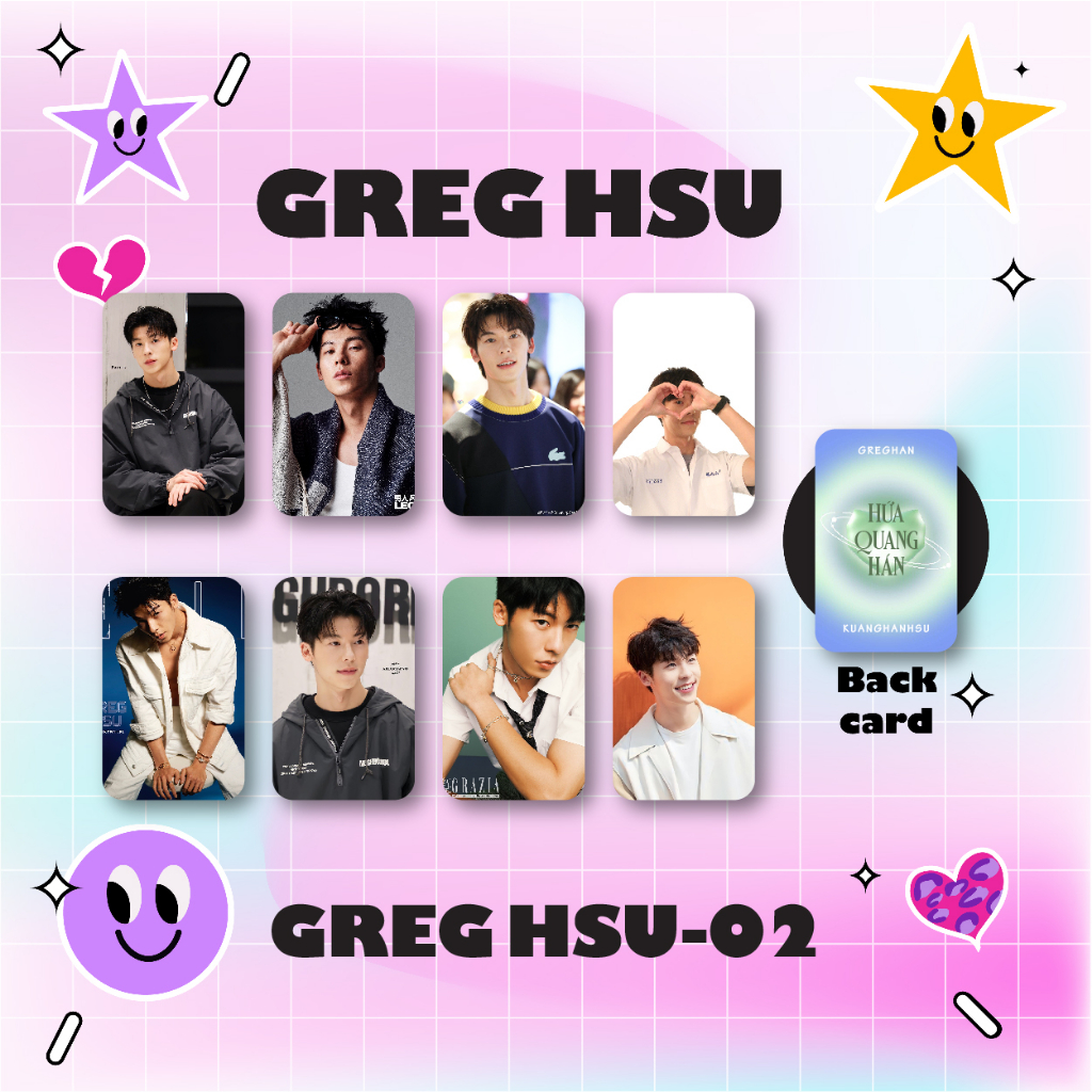 Summer30 -  Set 8 card bo góc HỨA QUANG HÁN GREGHAN KUANGHANHSU