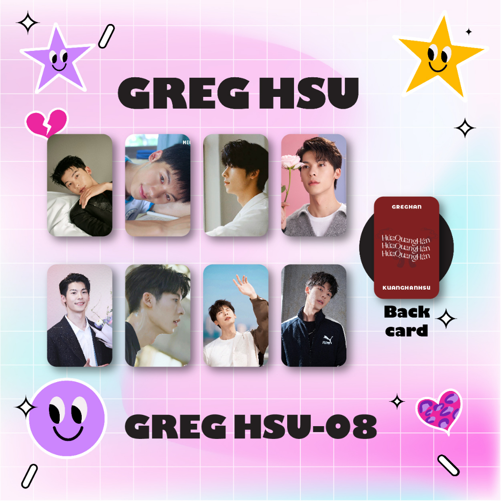 Summer30 -  Set 8 card bo góc HỨA QUANG HÁN GREGHAN KUANGHANHSU