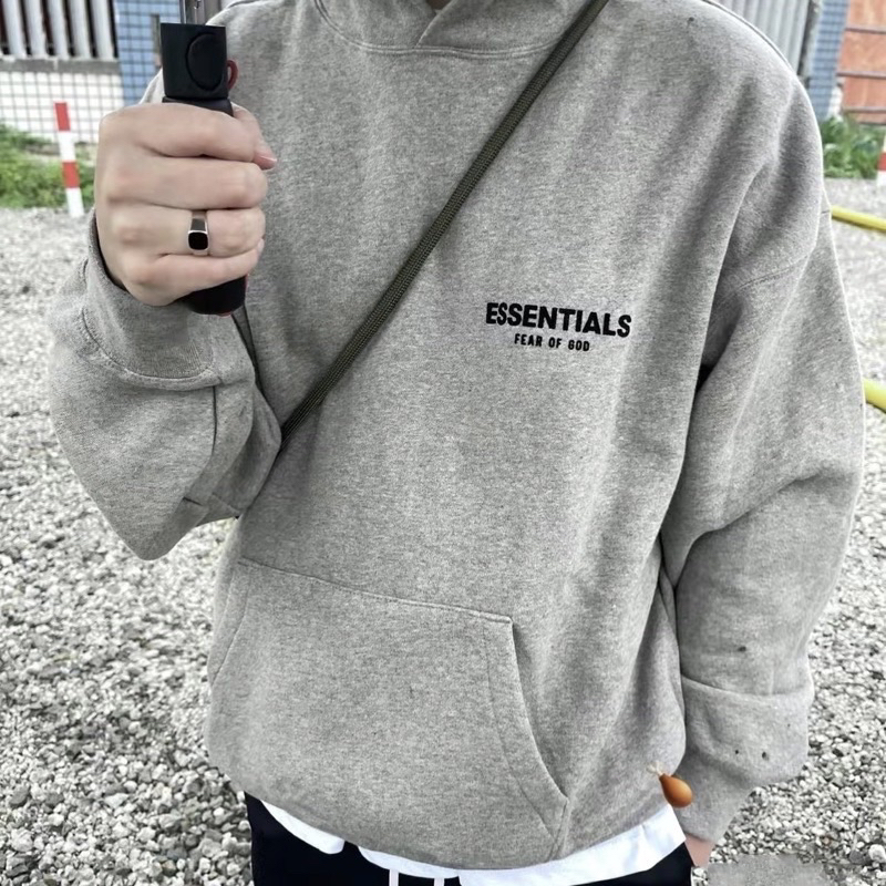 Áo Hoodie - Essentials - FOG Fear Of God SS22  dark oatmeal