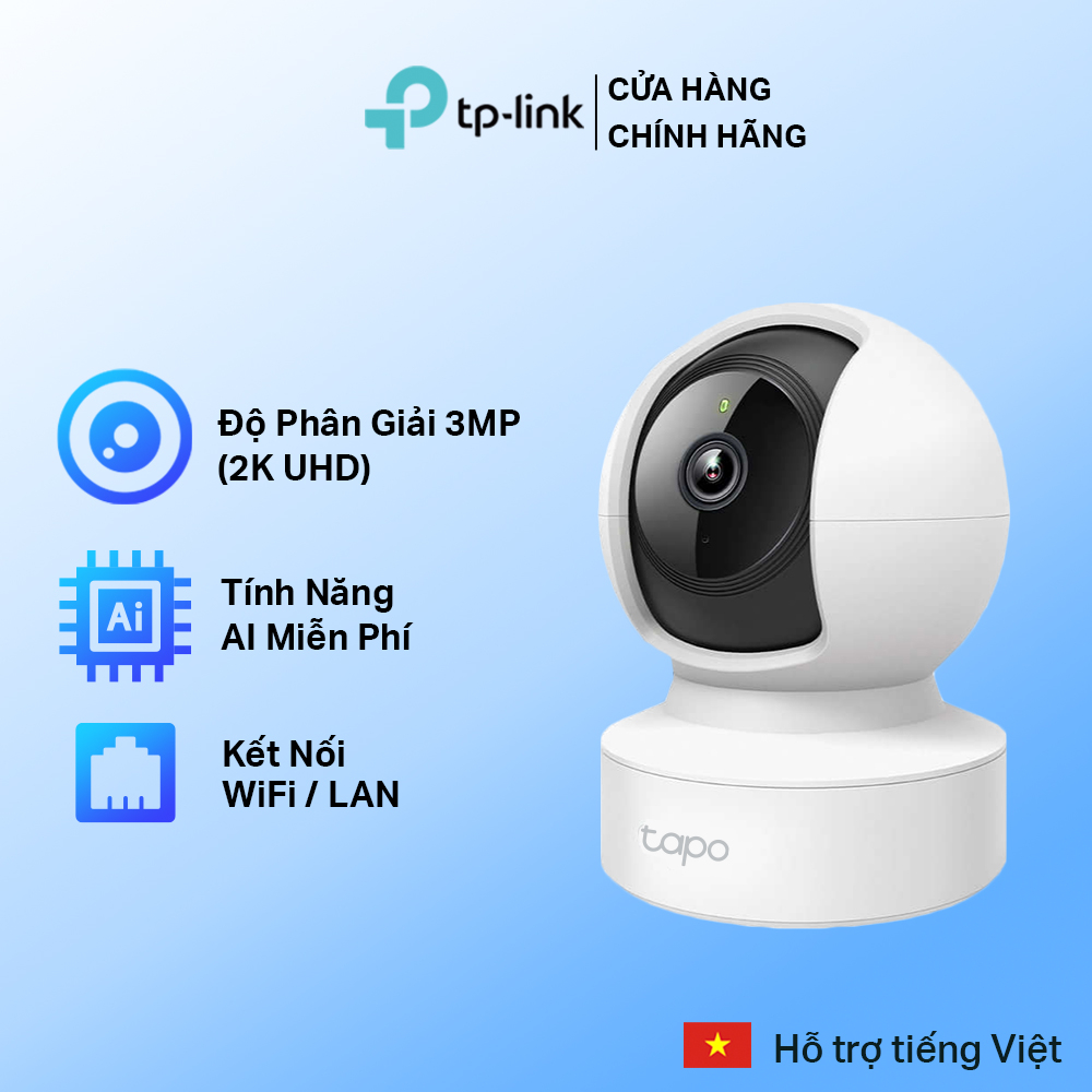 [Hỏa Tốc] Camera Wifi TP-Link Tapo C212 Độ Phân Giải 2K UHD Quay/Quét 360 Độ