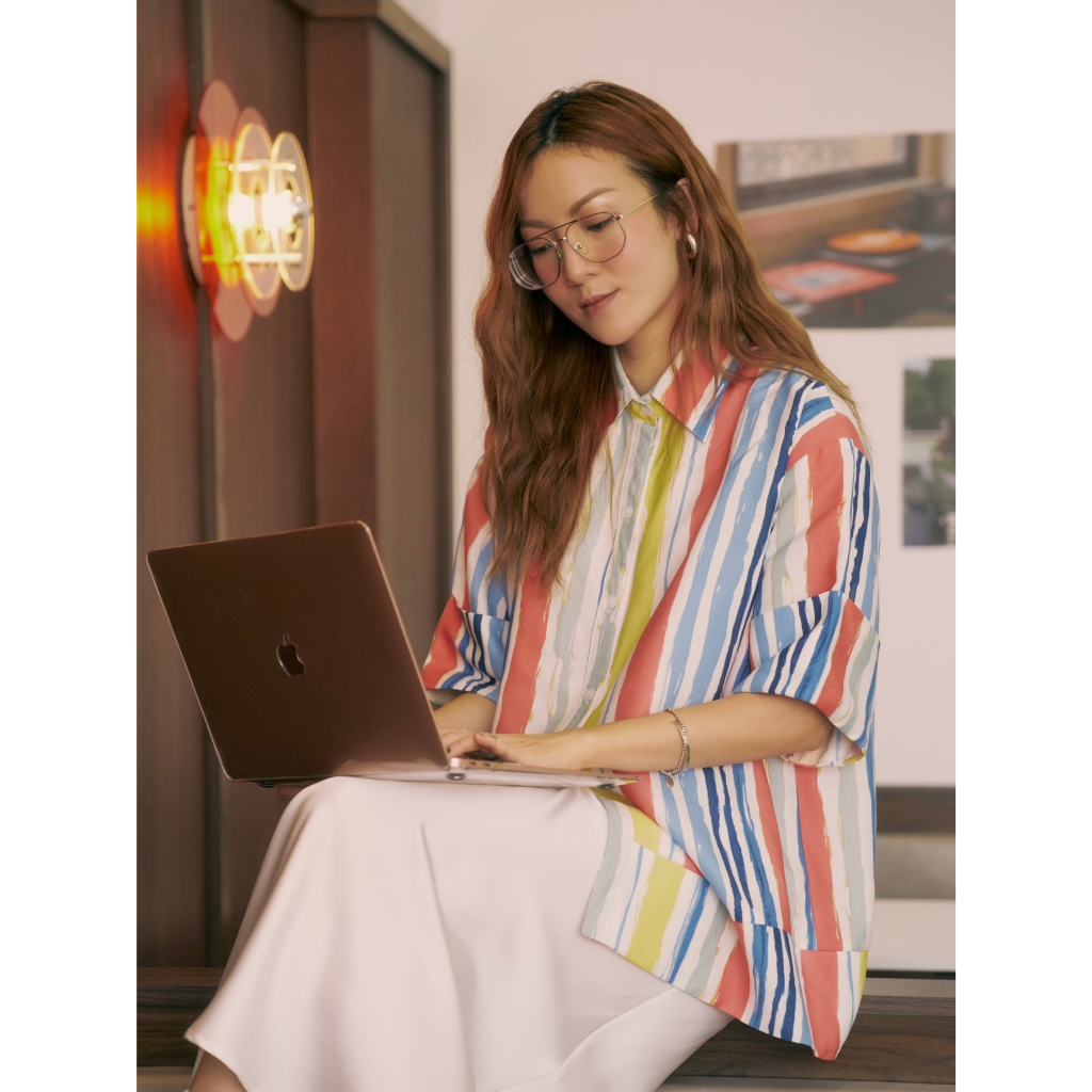 Áo sơ mi sọc nhiều màu SY STORE