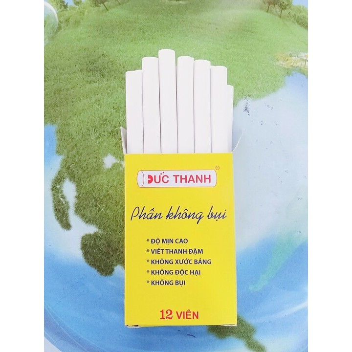 Hộp 12 viên Phấn trắng Đức Thanh không bụi