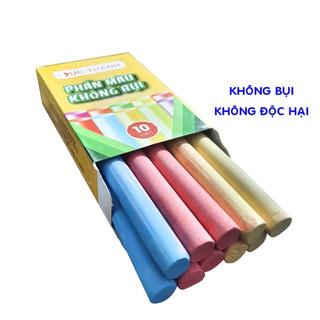 Hộp 10 viên Phấn màu Đức Thanh không bụi